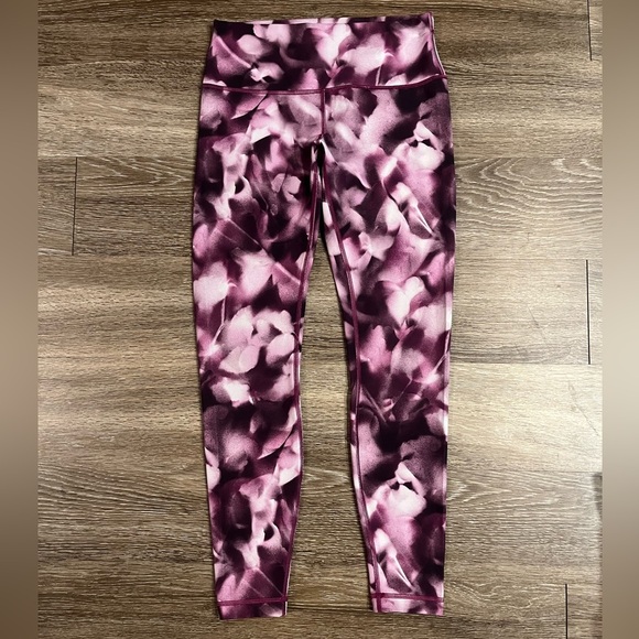 Lululemon Wunder Under Hi-Rise Tight 28" Blush Blossom Alpine White Candy Pink - Picture 5 of 8
